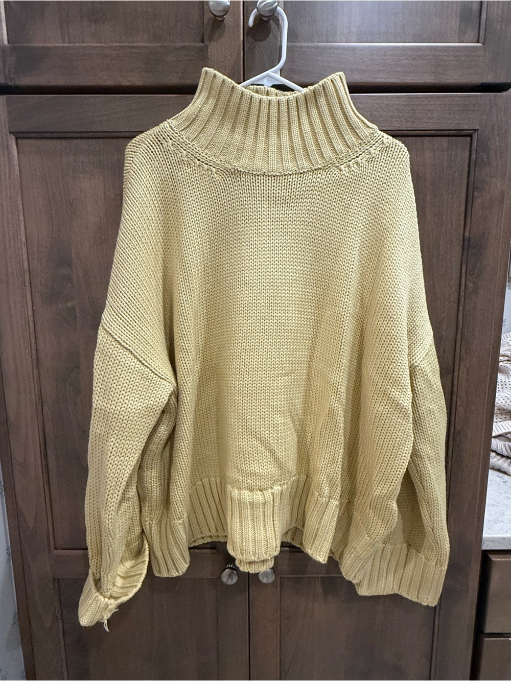 Tuckernuck Ribbed Funnel-Neck Sweater - Mustard